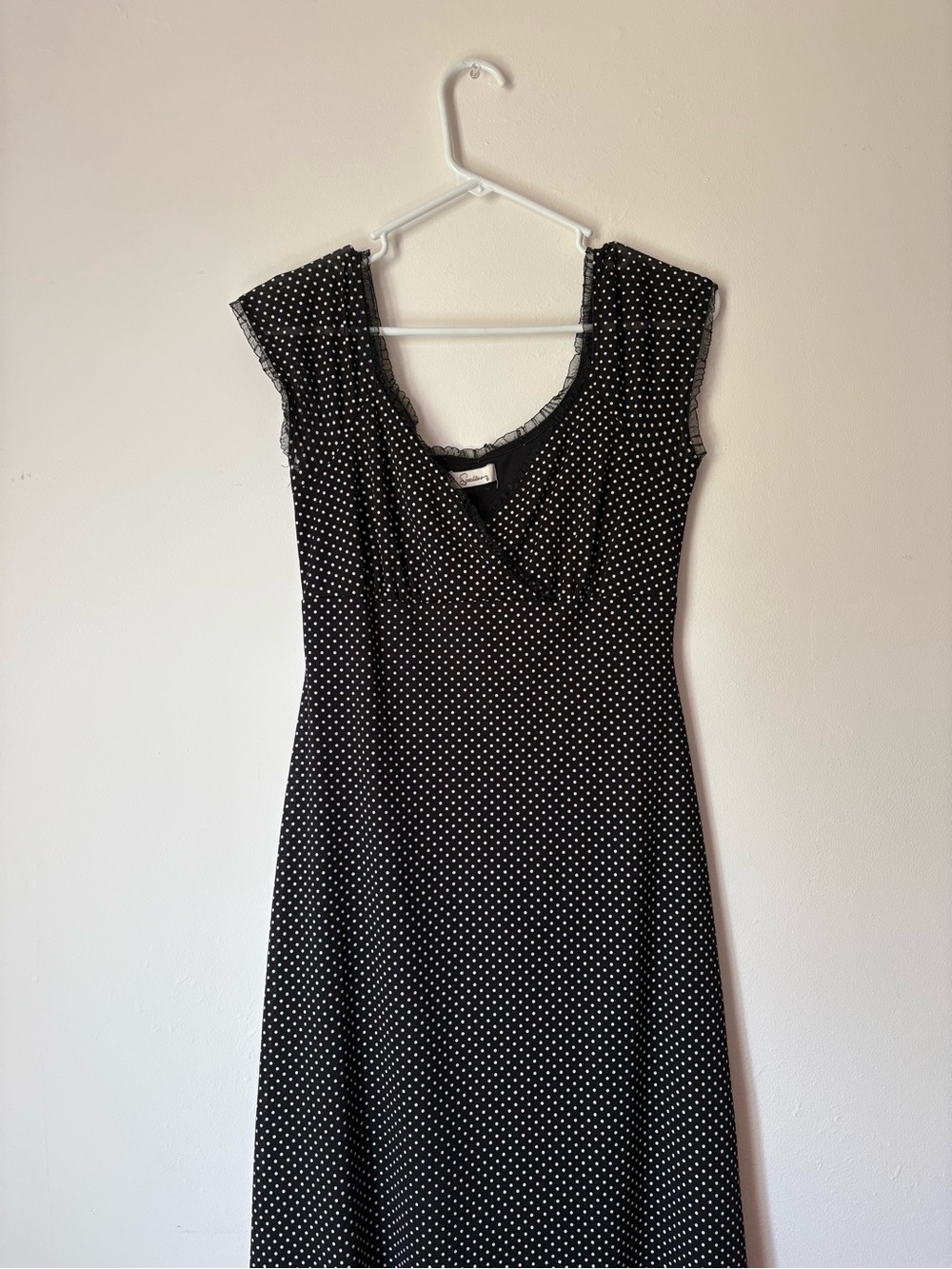 Speechless Black and White Polka Dot High-Low Dress